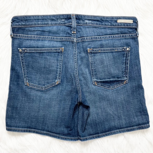 Anthropologie Distressed Medium Wash Jean Shorts - Picture 3 of 7